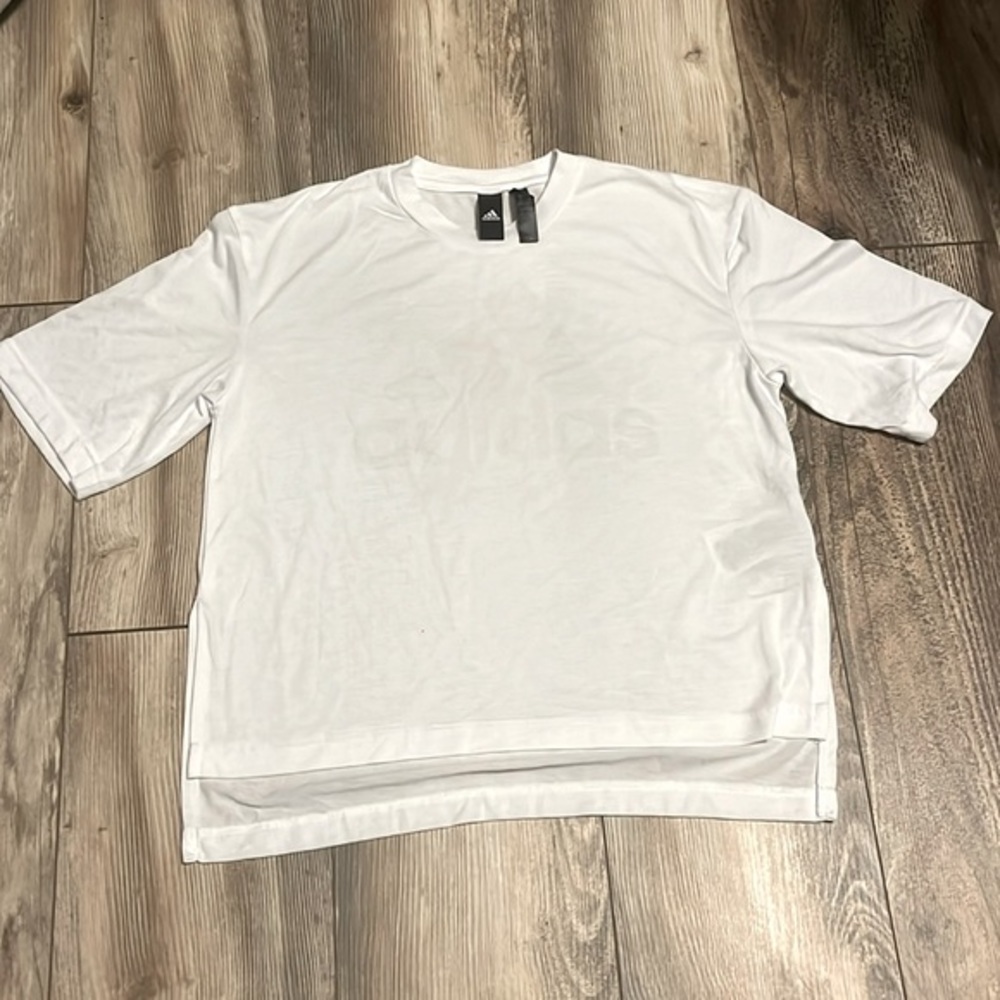 XS Adidas watermark semi crop top